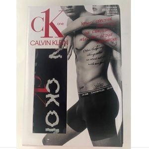 Calvin Klein CK One Nylon / Elastane Black Logo Boxer Brief Underwear NB2226 490